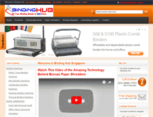 Tablet Screenshot of bindinghub.com